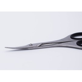 Fashionable Scissors, Made in Japan, All Stainless Steel, Eyebrow & Split Care Scissors, Perfect for Cutting with Curved Edges.