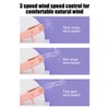 Eyelash Fan Dryer 3 Level Control No Leaf Design Quiet