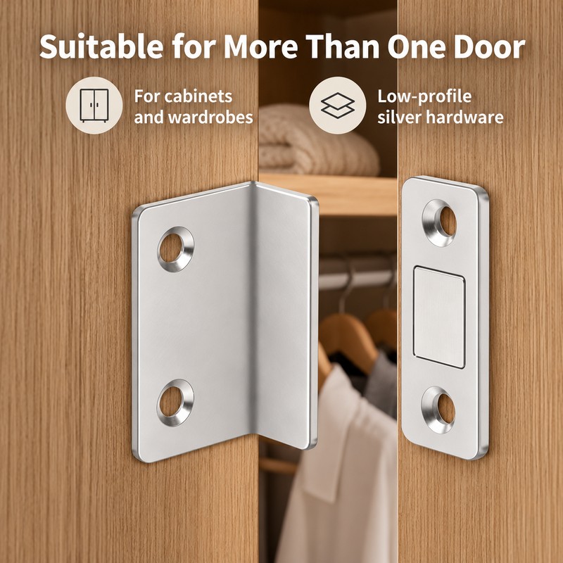Invisible Magnetic Door Catch Latch for Cabinets – Discreet Door