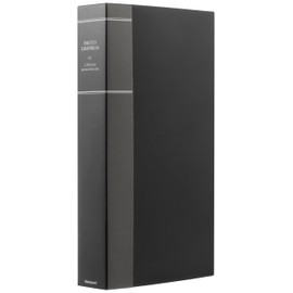 Nakabayashi File Album PHOTO GRAPHILIA L-Size 360-sheet capacity L3-column pockets Black PHL-1036-D