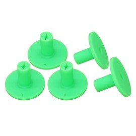 QHALEN Golf Rubber Tee Holder Set for Golf Driving Range Tee Practice Tool Pack of 5 (Green)