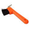 Shires Shires EZI-GROOM Hoof Pick/Brush Orange