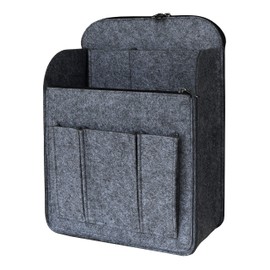 APSOONSELL Backpack Organizer Insert, Felt Bag Organizer for Backpack Rucksack Shoulder Bag Shaper Foldable, Gray, L