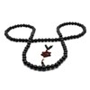 Zen Dear Unisex Natural Ebony Wood Buddhist Prayer Bead Necklace
