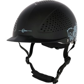 Covalliero Beauty 2.0 3230155 Riding Helmet 4-Point Attachment Black 52-54 cm