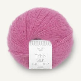 Sandnes Garn Tynn Silk Mohair Approx. 212 m Col. 4626 Shocking Pink 25 g