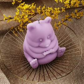 Lazy Polar Bear Mold Bear Animal Mold Bear Candle Mold Bear Resin Casting Mold Resin Making Molds Silicone Mold for Candle Home Decorate Mold Candle Making Mold 3D Animal Mold Clay Mold