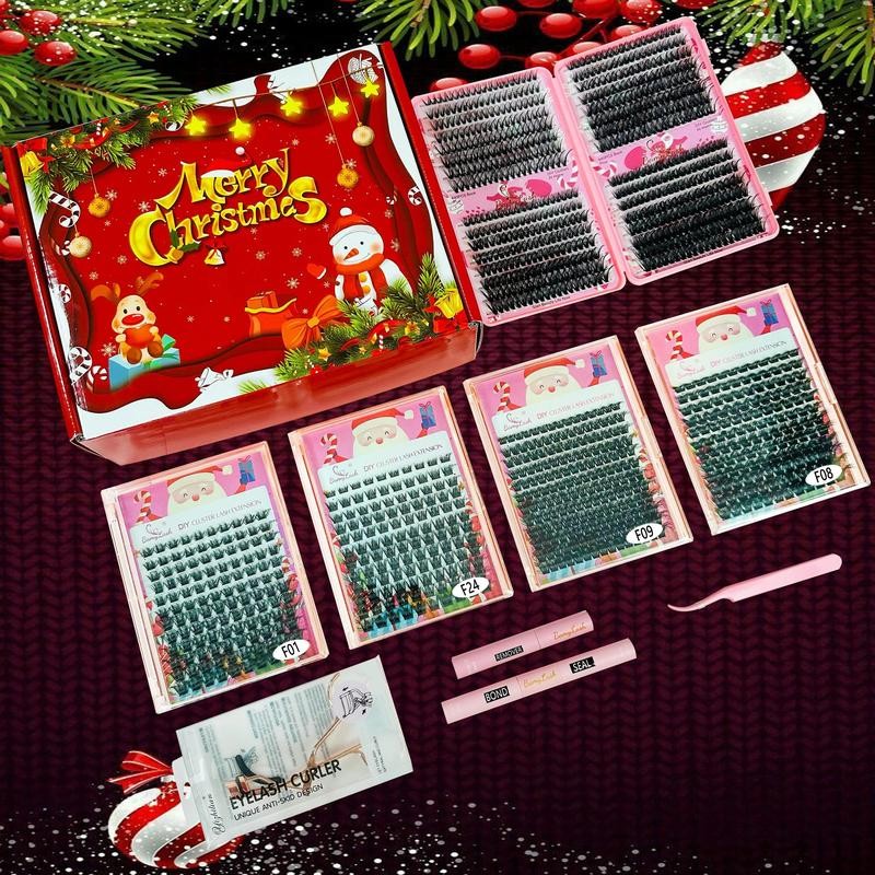 3D Cluster False Eyelashes with Eyelashes Extension Glue & Remover
