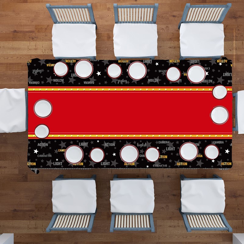 Movie Night Table Covers Waterproof Oil Proof Spill Proof Table