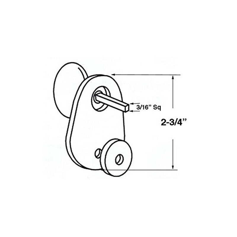 Marks USA 9117/3 Turnpiece for A Mortise Lockset