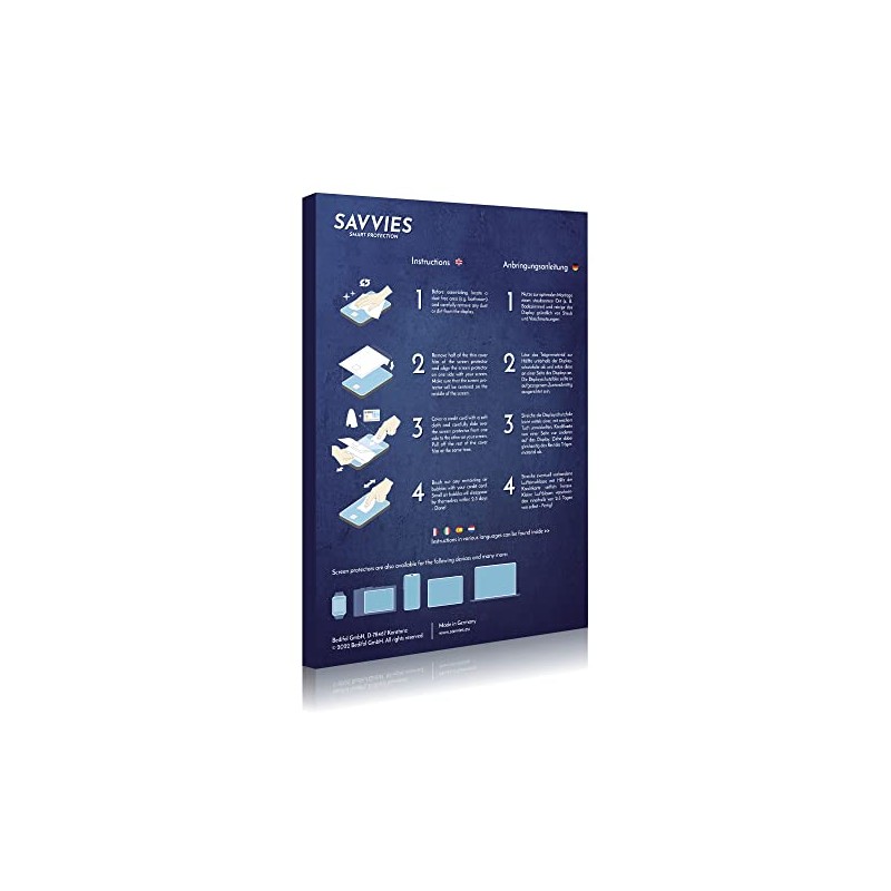 Savvies 6 Stück Schutzfolie für Levowatch Eve 1.3" Displayschutz-Folie Ultra-Transparent