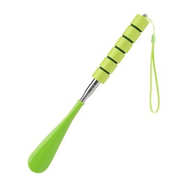 1pc Shoe Horn-Retractable Shoe Horn,Easily Use Extended Shoe Horn,Wear Shoes without Bending,Comfortable Handle for Men Women (Green)