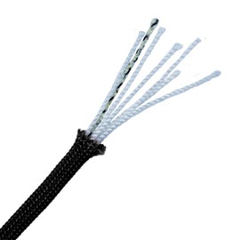 Black - 7 Strand 550 Paracord - 25 Feet - Mil-Spec Paracord - USA Made MIL-C-5040H