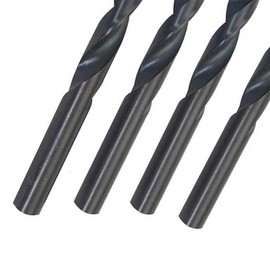Dapetz ® 5pcs HSS-R Jobber Drill Bits 8.5mm High Speed Steel 4341 Roll Forged Straight Shank Twist Drill Bits Black Oxide For Metal Steel Plastic Wood
