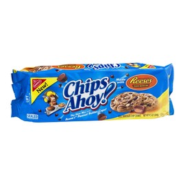 Nabisco Chips Ahoy! Reese's Peanut Butter Cups Cookies, 9.5 OZ (Pack of 12)