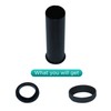Waste Adapter Tube G1 1/4’’ (40mm) to 32mm Matte Black