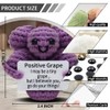 VKYN Funny Grape Crochet Emotional Support Positive, with Positive Card