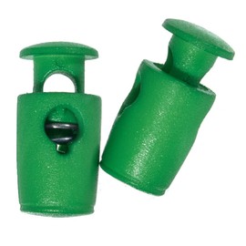Micro Single Barrel Cord Locks – Best for Mini, Micro, Nano Paracord Projects (Green, 10 Pack)