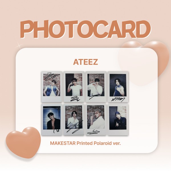 ATEEZ [PHOTOCARD] ATEEZ - Golden Hour part.3 (MAKESTAR Printed Polaroid