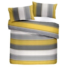 Fusion Duvet Cover and Pillow Case, 52% Polyester / 48% Cotton, Ochre, Single