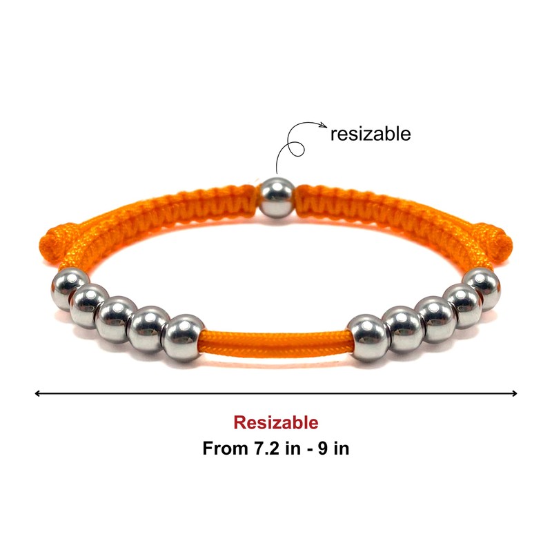 LAMIBEE Golf Stainless Steel 10 Beads Score Counter Bracelet, Golf