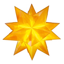 folia - Craft Set Bascetta Star, Transparent White, Finished Size of the Paper Star, With Detailed Instructions (English Language Not Guaranteed) - Ideal For Timeless Decoration
