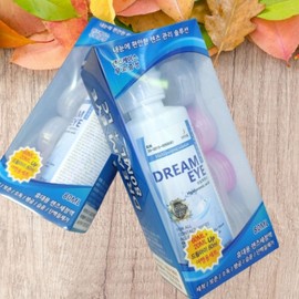 Dream Eye 80ML Lens Cleanser, 2 Lens Cases, Wetting Agent preservative 3ea