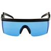 FLAWLESS EYEWEAR Semi Rimless Goggle Style Retro Rainbow Mirrored Lens