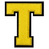 Single 4.5" Yellow Chenille Iron-On Patch – Easy Application for