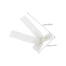 Gatuida 2pcs Floral Ribbon Bow Hair Clips for Women Bowknot Barrettes for Parties Birthdays Stable Hold Hair Accessories