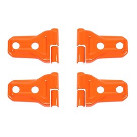alxiang 8 Pieces - Door Hinge Cover Trim 2Door Orange ABS for Jeep for Gladiator 2020-2023 for Wrangler 2018-2023