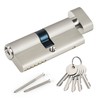 Hengsong Knob Cylinder Brass 35/35 with 5 Brass Keys, Lock