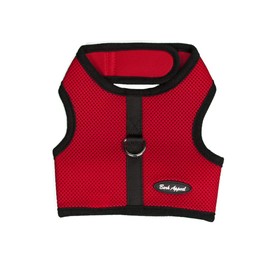 Bark Appeal Mesh Wrap N Go Harness (Red, X-Small)