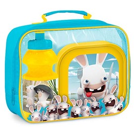 Raving Rabbits bag, lunch box and bottle