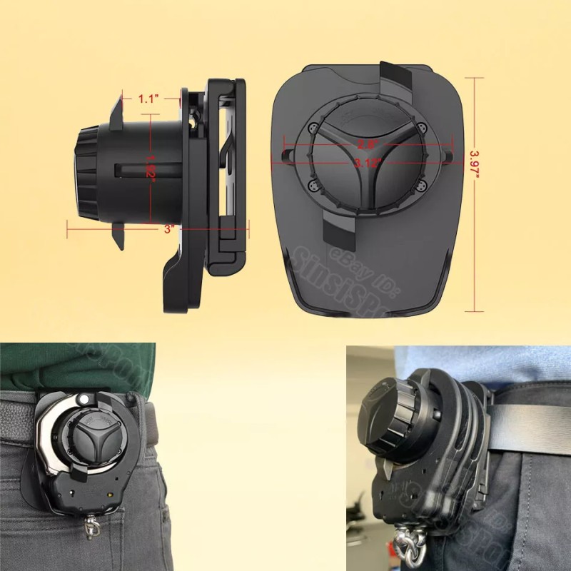 TEGE Handcuff Holster Fit Hinged Chain Folding Rigid ASP S&W