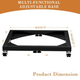 Fire Pit Stand for Fireside360™ Outdoor Heater & Fire Pit, for Cuisinart Cleanburn Fire Pit Solo Stove Bonfire Stand Heavy Duty All Steel Stand with Rolling Wheels for Solo Stove Ranger Yukon Fire Pit