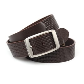 Anthoni Crown Unisex leather belt, brown, 110