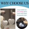 Purse Light with Auto Sensor, Touch Control, Rechargeable Heart Shaped