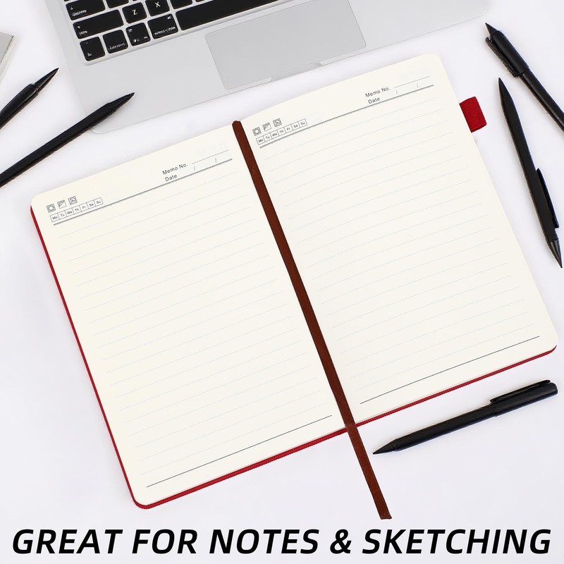 Lined Journal Notebook for Work 100 GSM Thick Paper 300