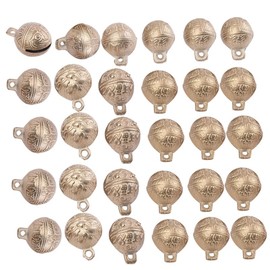 KESYOO 30 Piezas De Cascabeles De Cabeza De Tigre En Cobre Antiguo Campanas Decorativas para Manualidades Joyería Y Decoración del Hogar