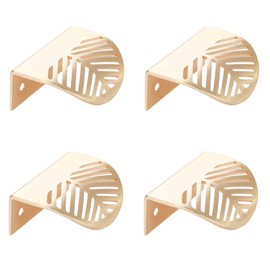 TopHomer Door Handles 60mm x 44mm Leaf Shaped Handles for Kitchen Cabinet Drawer Cabinet Hardware Decorative Furniture Knobs Pack of 4