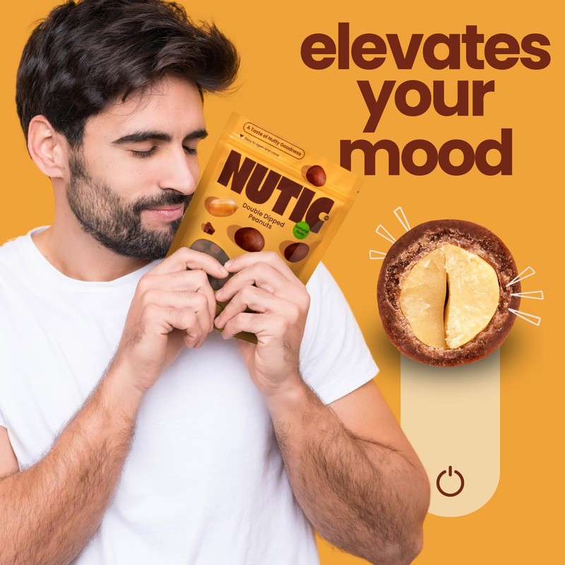 Nutic Double Dipped Milk Chocolate Covered Peanuts - 2LB, Roasted