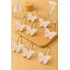 YOINIUEM 12 Pack Glitter Pink Butterfly Shower Curtain Hooks -