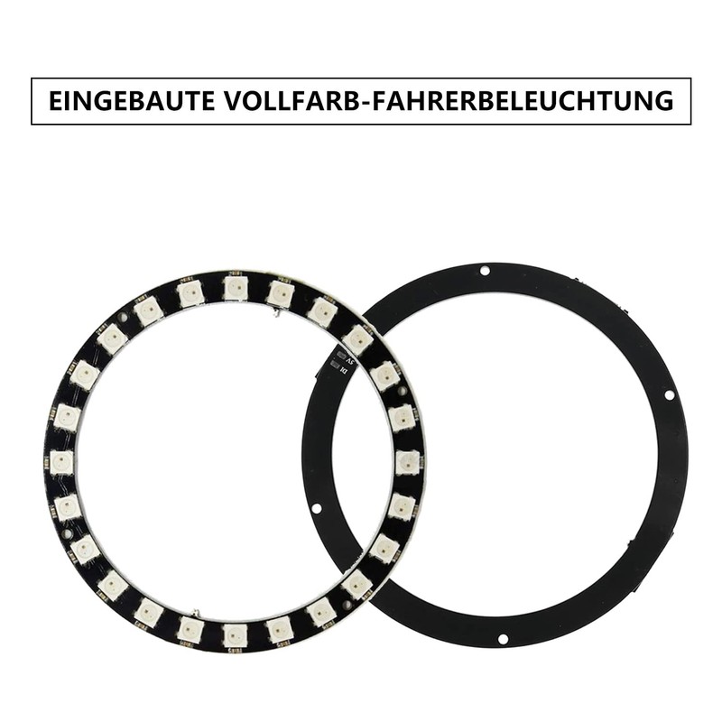 CAM2 24-Bit WS2812 5050 RGB LED ring lamp light, with