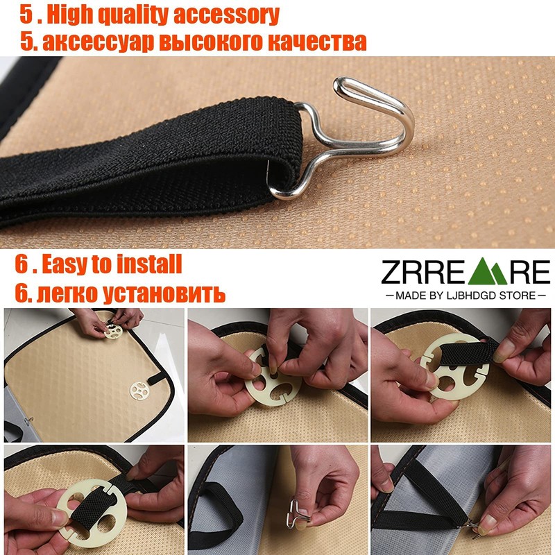 ZRREMRE Car Seat Covers Protector Bottom Cushion Non-Slip SUV Mat