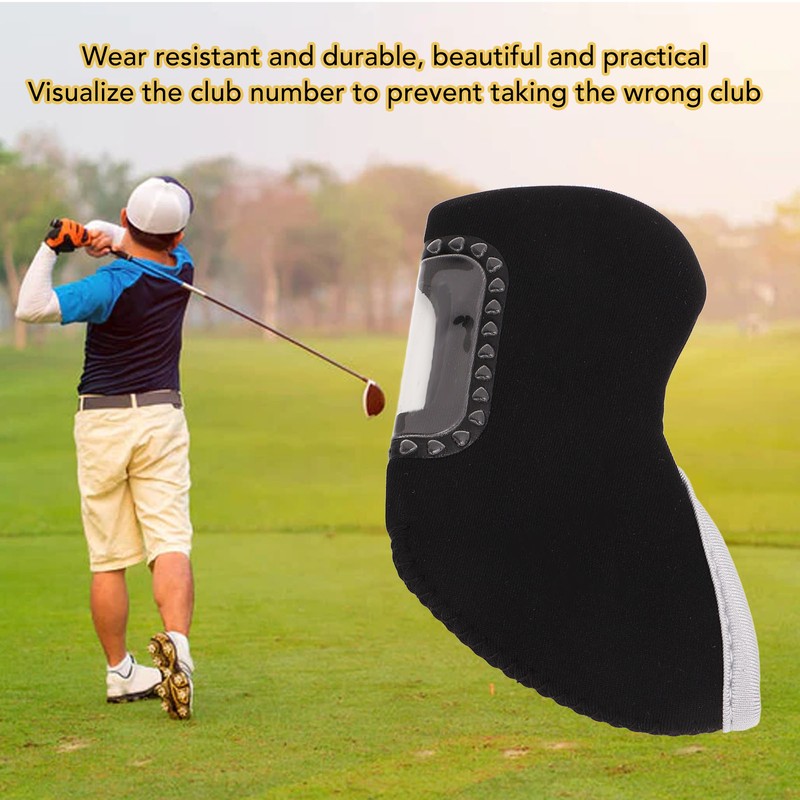 10 PCS Golf Iron Head Covers Golf Club Head Protective