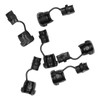 100Pcs Nylon Wire Grommet Strain Relief Bushing Electric Cable Fixing