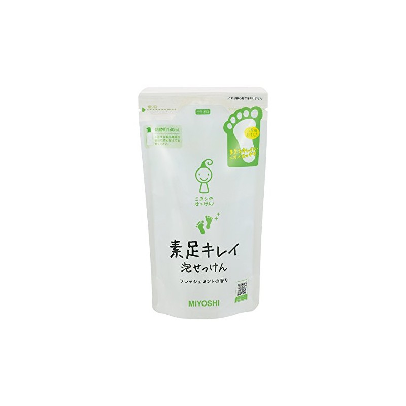 Miyoshi Barefoot Kirei Foam Soap Refill 140ml