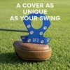 Golf Mallet Putter Cover Headcover, Magnetic Closure Premium Leather Birdie