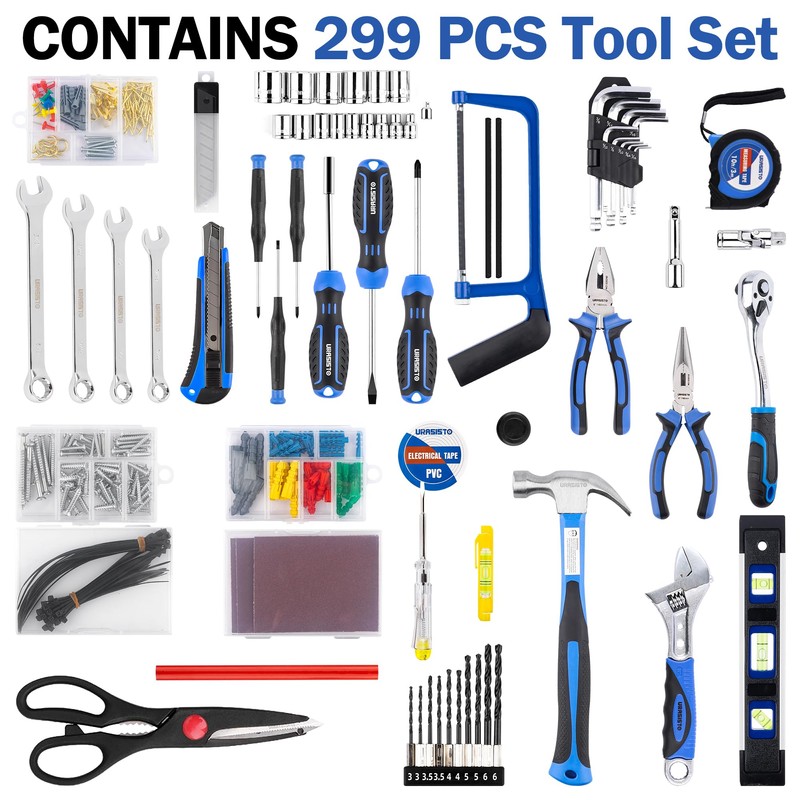 URASISTO 366 Piece Home Repair Tool Kit, Auto Repair Tool